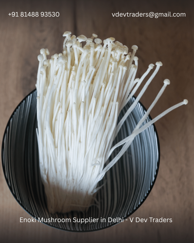 fresh enoki mushroom supplier in Delhi